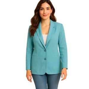 Jessica London Aqua Blazer